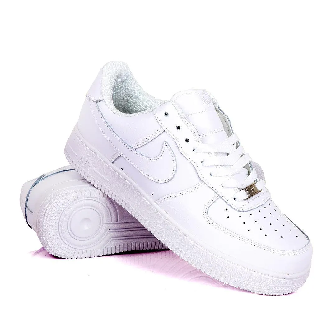 Air Force Nk Pressure 107 All White Sneakers