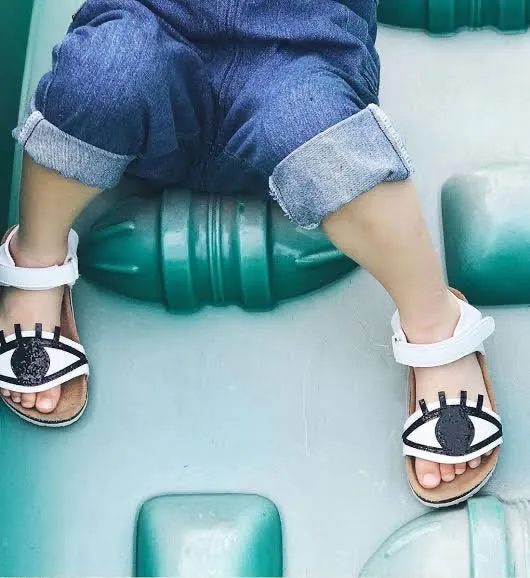 Boxbo Galaxy Eyes Sandals - White