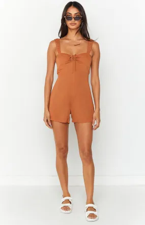 Calla Brown Utility Playsuit