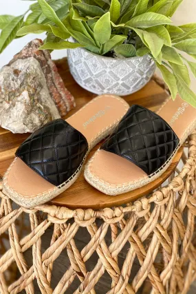 Chanel Sandals: Black