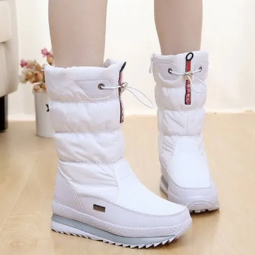 Dyavor Orthopedic Women Boot Fur Lined Warm Waterproof NonSlip Fashion Snow Boots