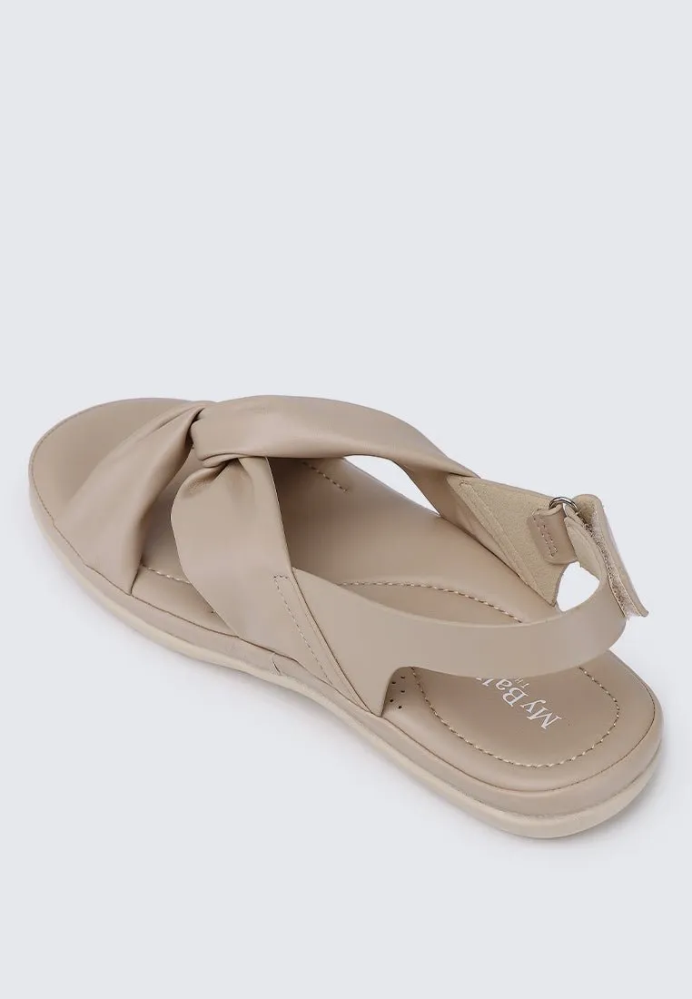 Easy Step Comfy Sandals In Almond