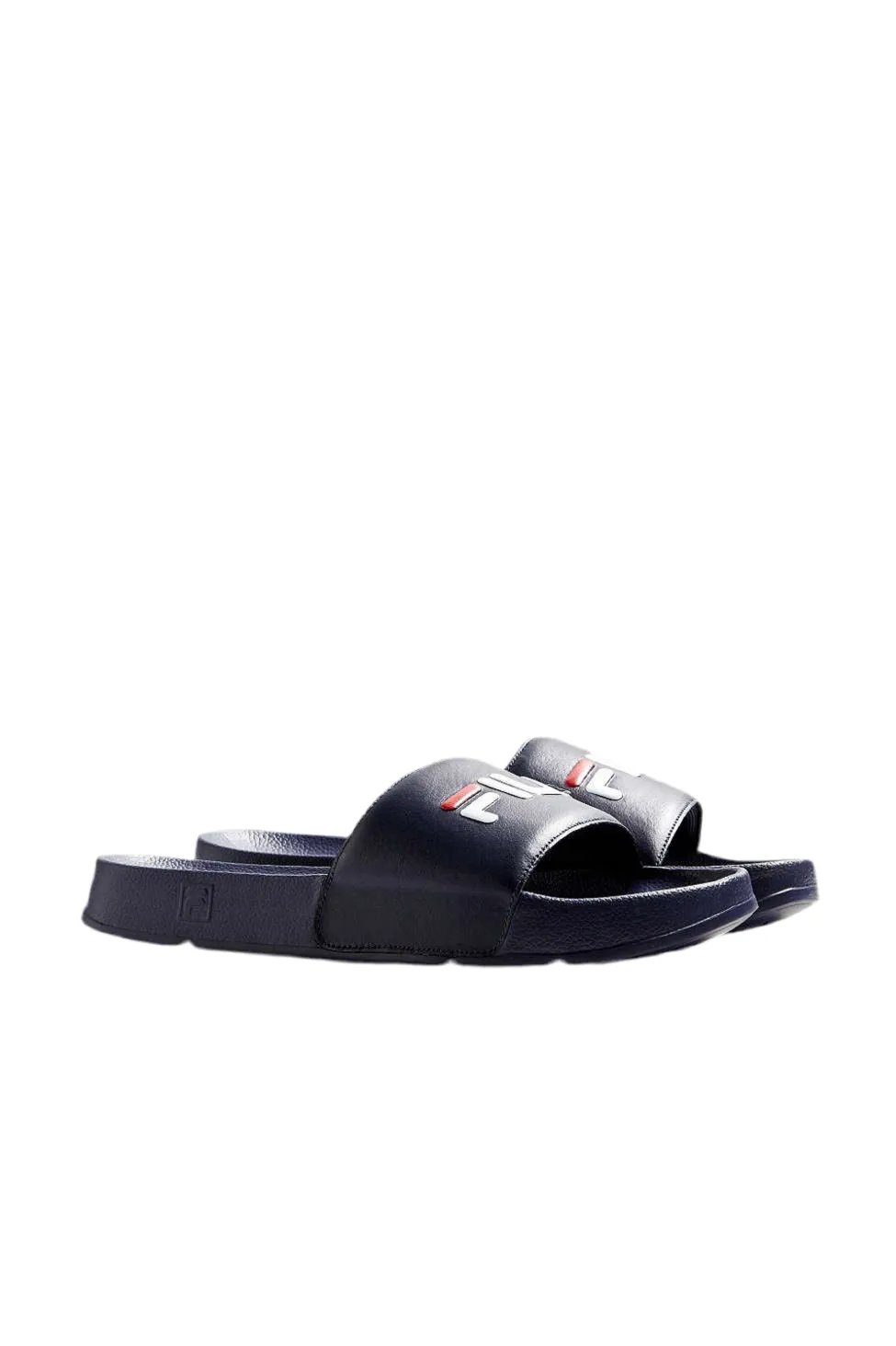 FILA HERITAGE: DRIFTER NAVY SLIDE SANDALS