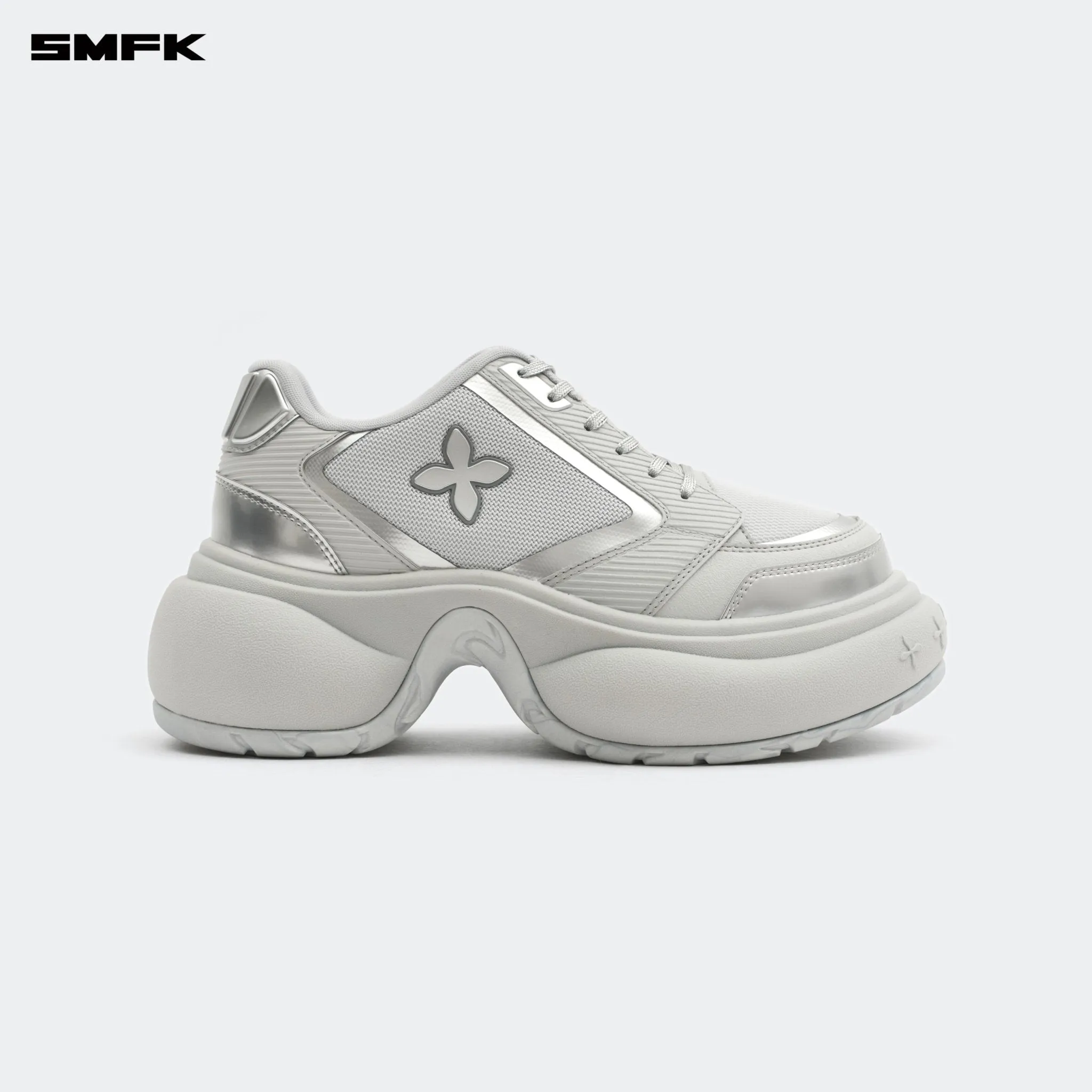 FUTURE RIPPLE High-heeled Sneaker In Gray