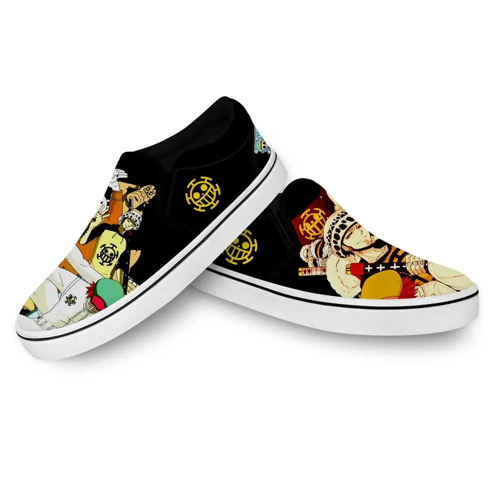 Heart Pirates Slip On Sneakers Custom Anime OP Shoes