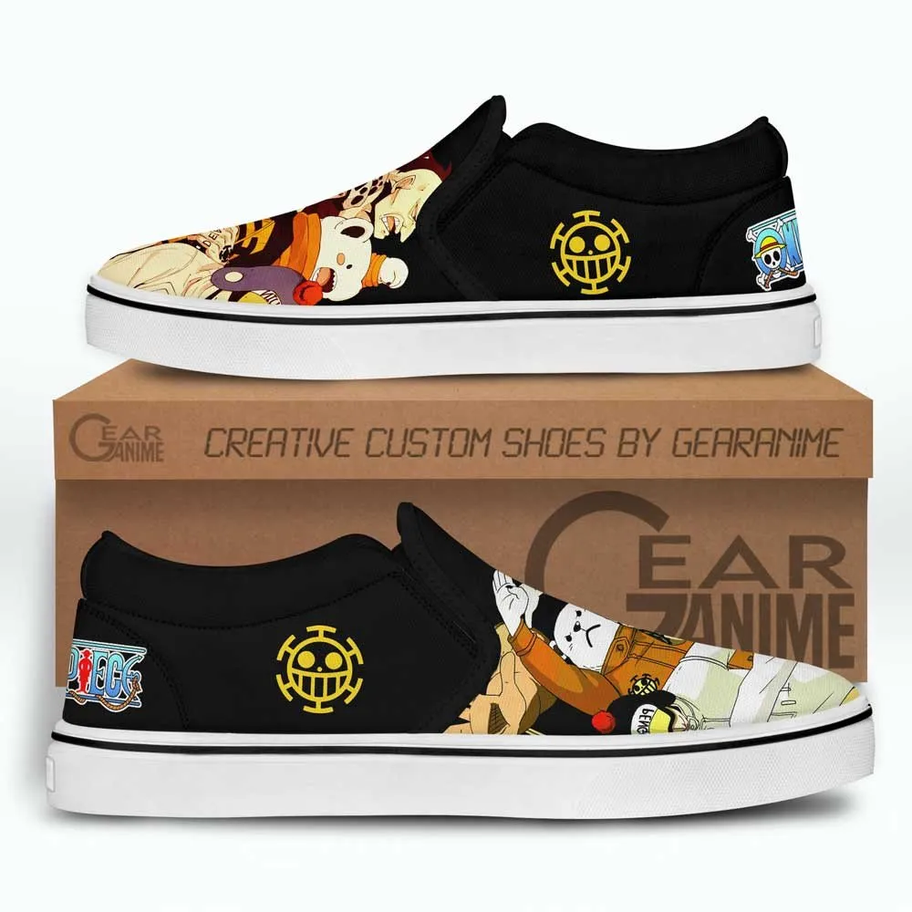 Heart Pirates Slip On Sneakers Custom Anime OP Shoes