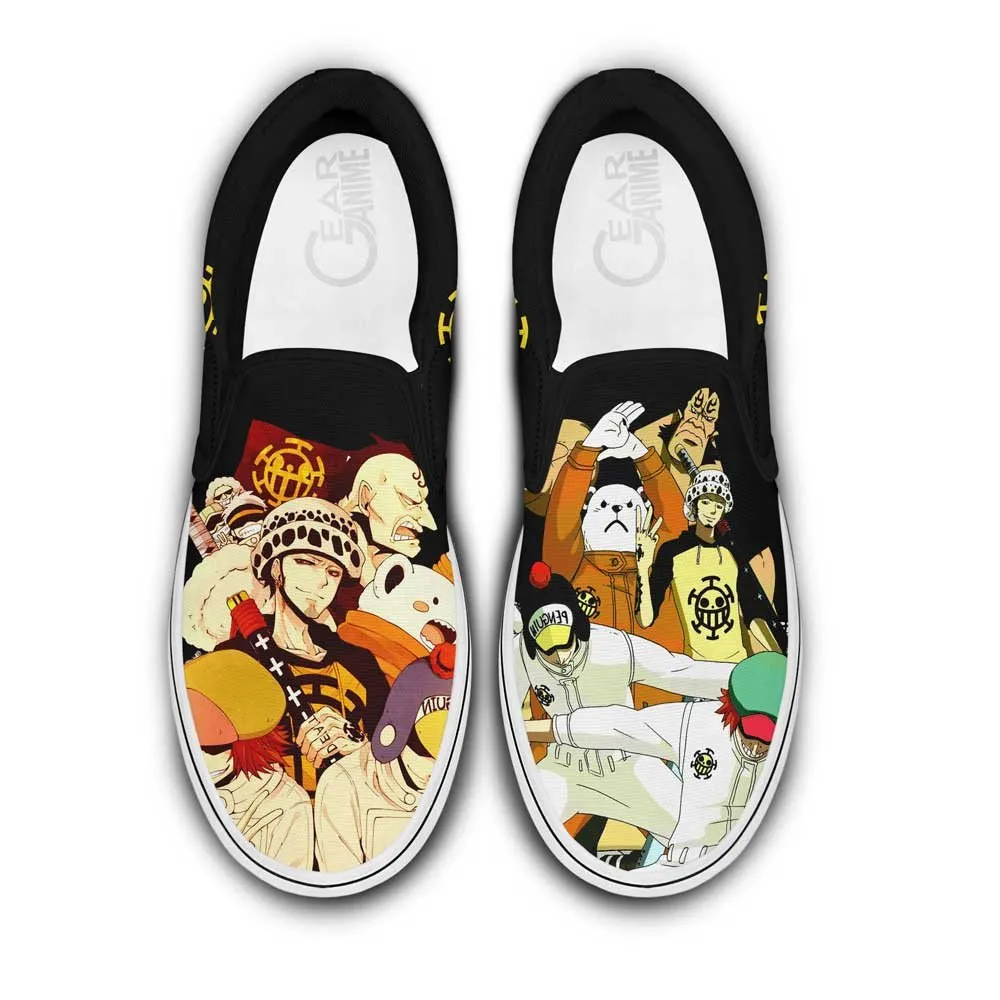 Heart Pirates Slip On Sneakers Custom Anime OP Shoes