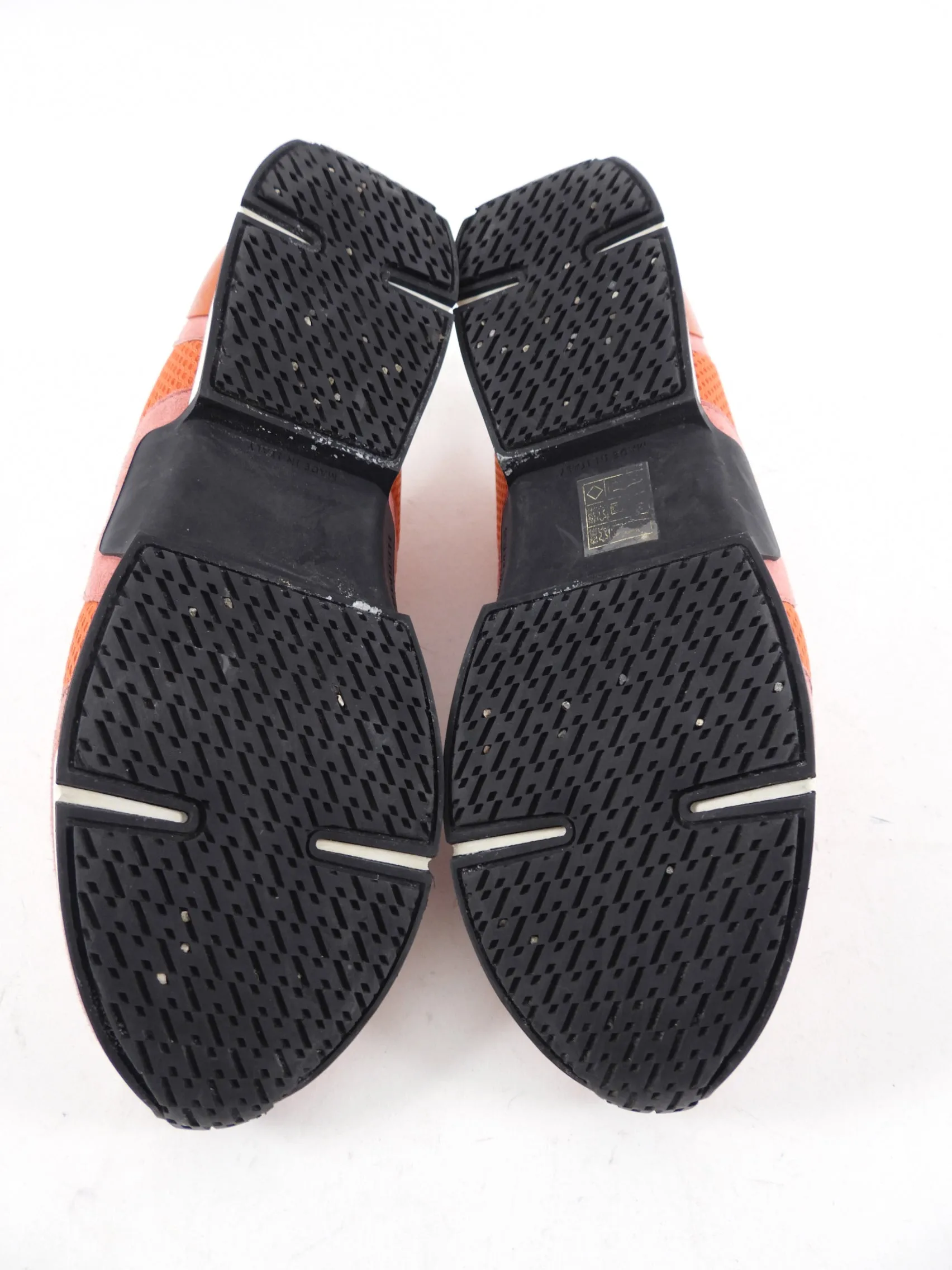 Hermes Orange Mesh Sneakers - 39.5