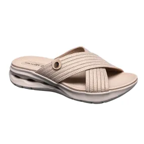 IVACHY Women's Comfort Criss-Cross Slide-On Sandals - Stylish Ease for Every Step 842