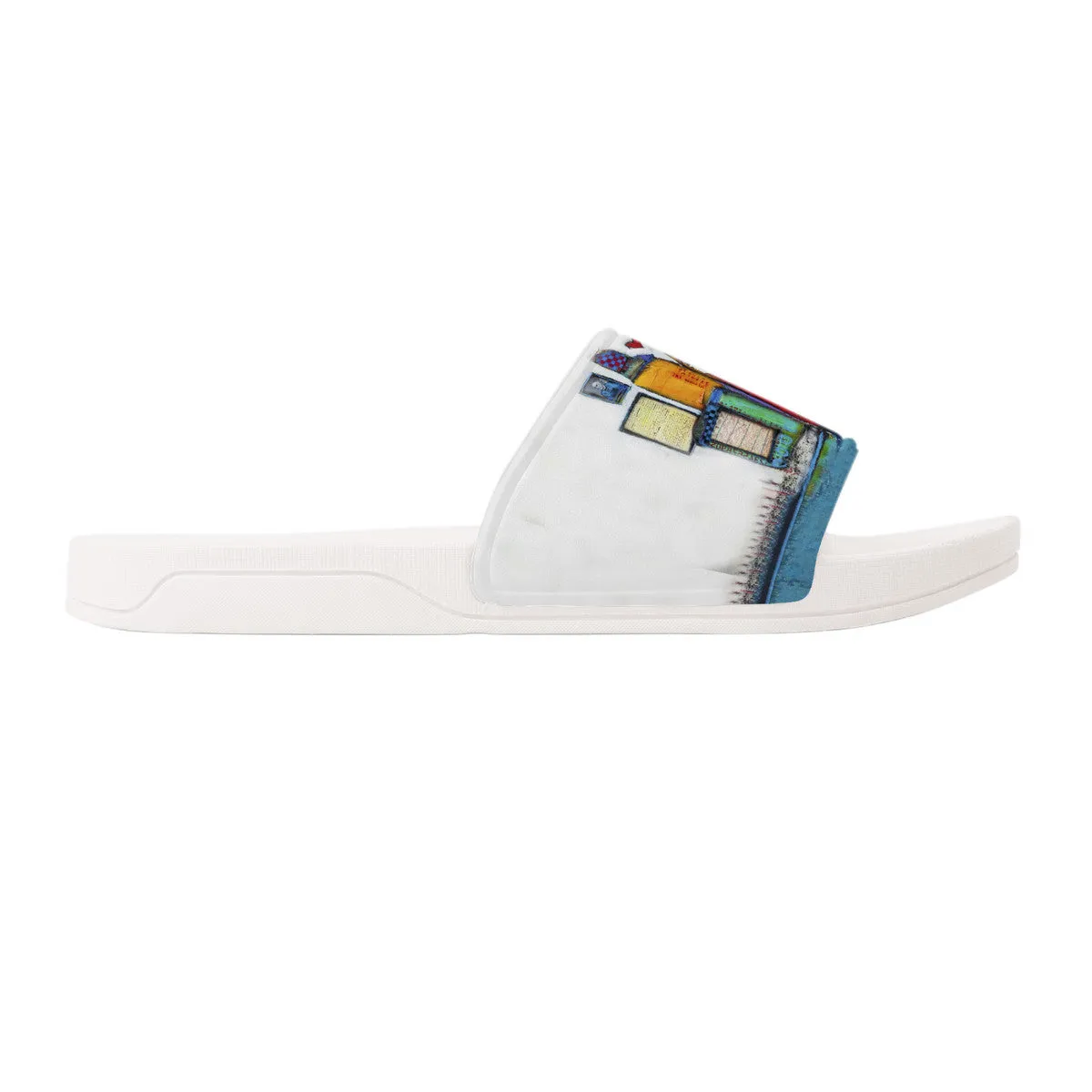 Love Forever Slide Sandals - White