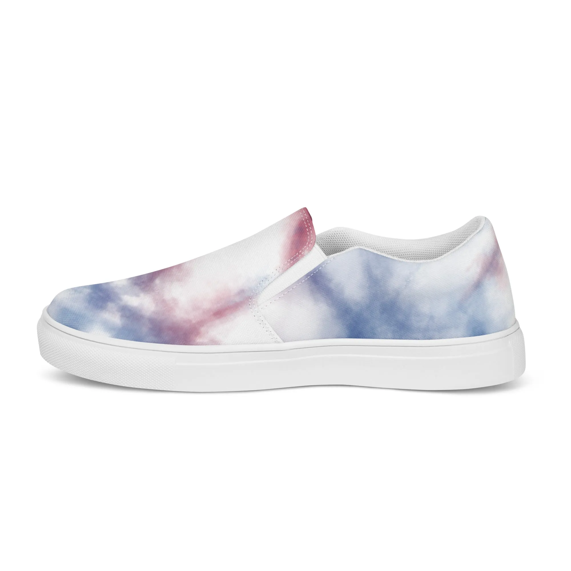 Pastel Tie Dye Women’s slip-on canvas shoes