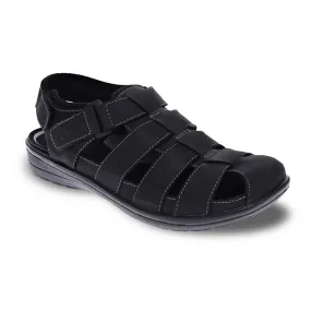 Revere Amsterdam Men Sandals In Oiled Black