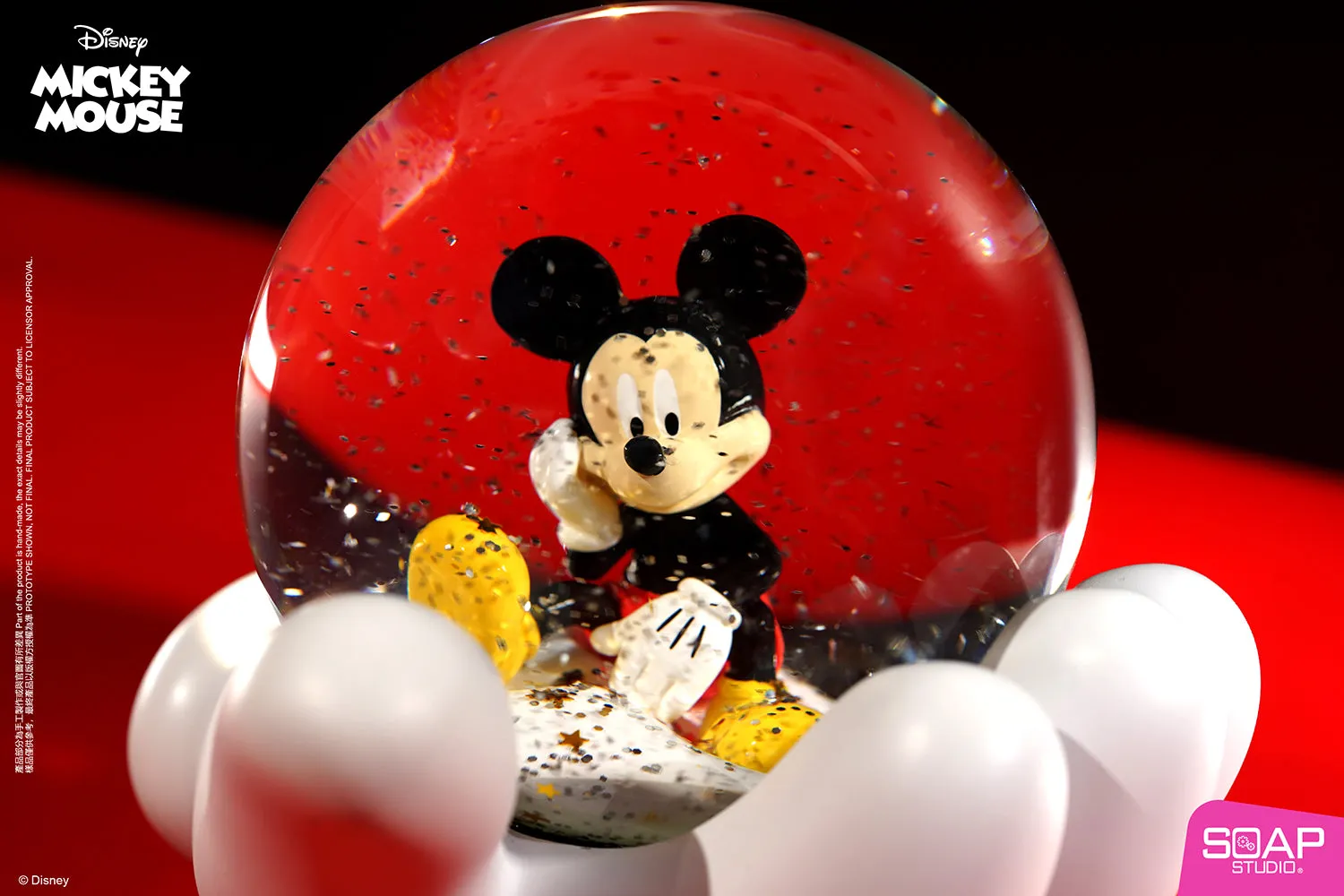 Soap Studio DY308 Mickey Mouse Magic Bubble Snow Globe