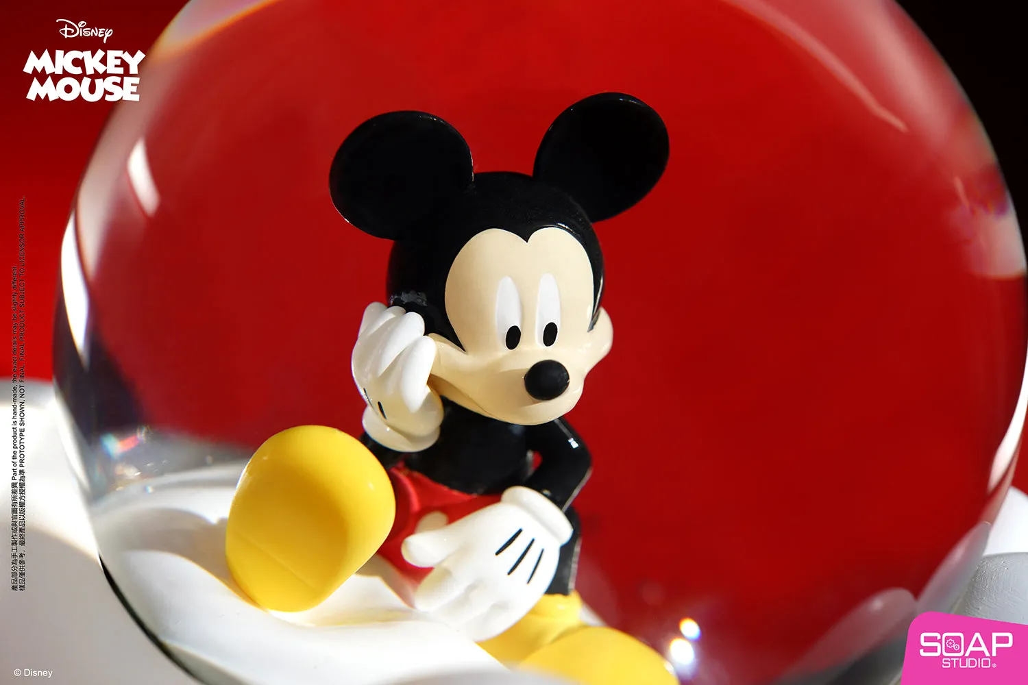 Soap Studio DY308 Mickey Mouse Magic Bubble Snow Globe