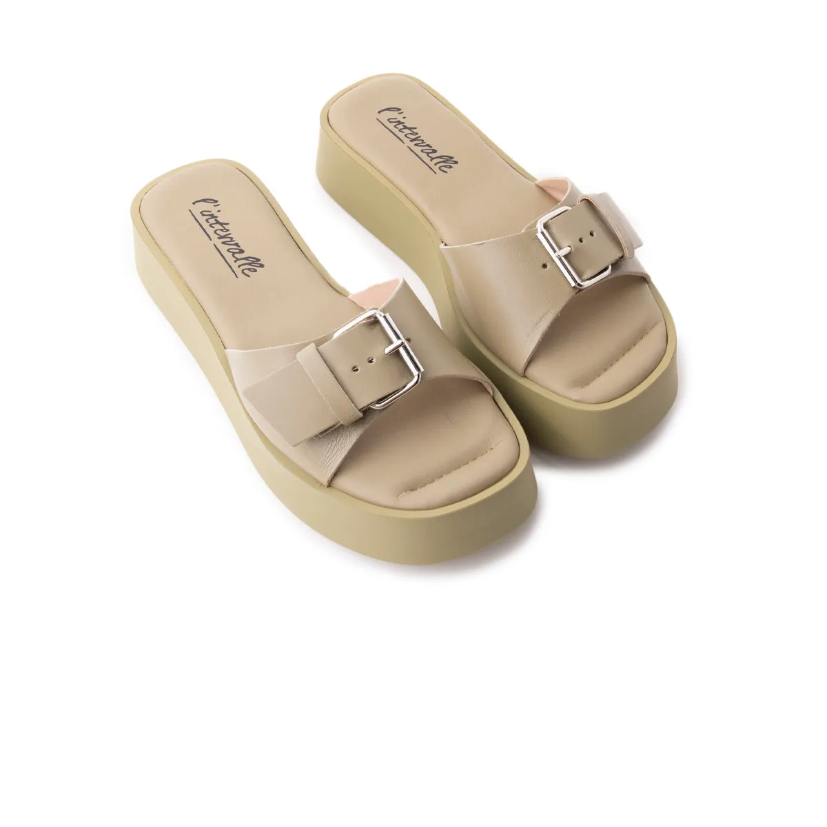 Sweets Light Khaki Leather