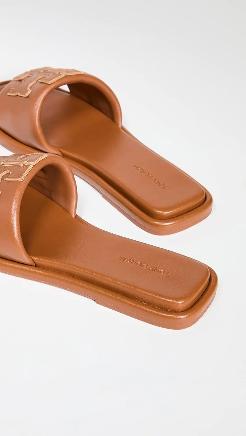 Tory Burch Luxe Leather Slide Sandals