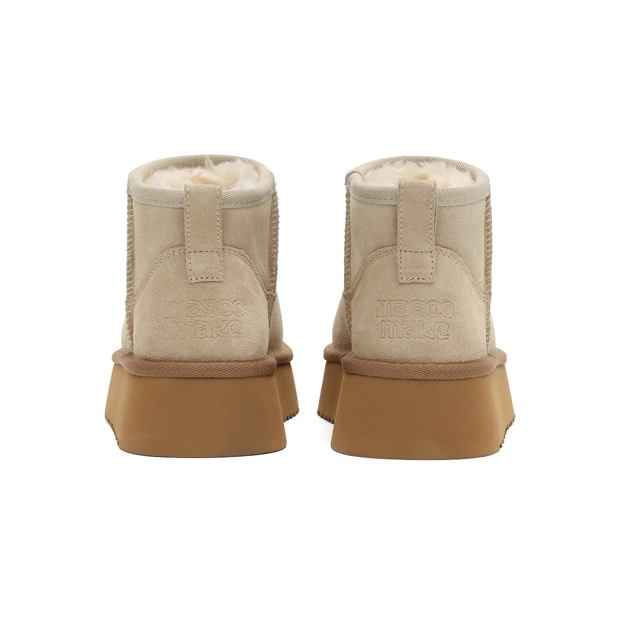 Warm Fleece-Lined Ankle Snow Boots