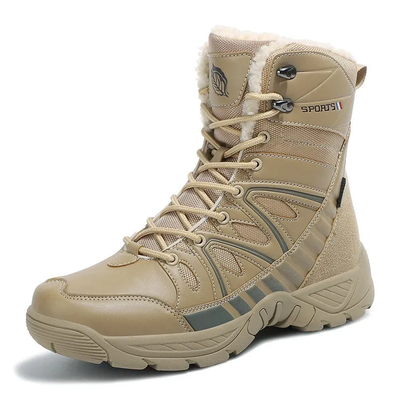 Warm Plush Snow High Top Men's Boots