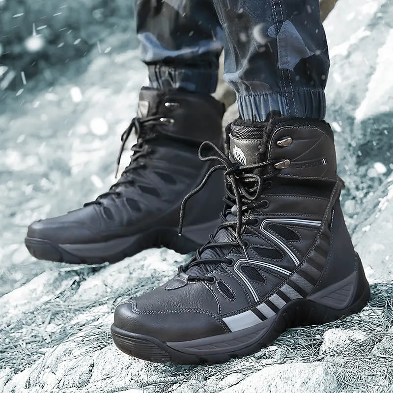 Warm Plush Snow High Top Men's Boots