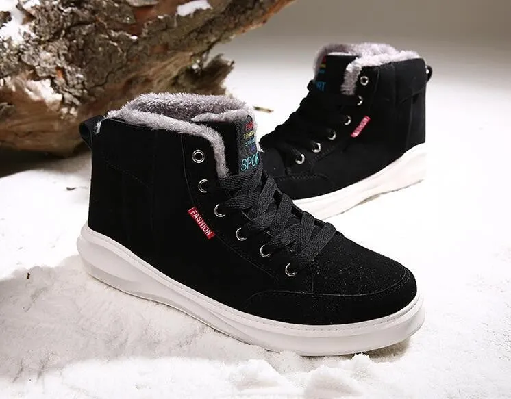 Winter Warm Casual Men's Boots On Platform