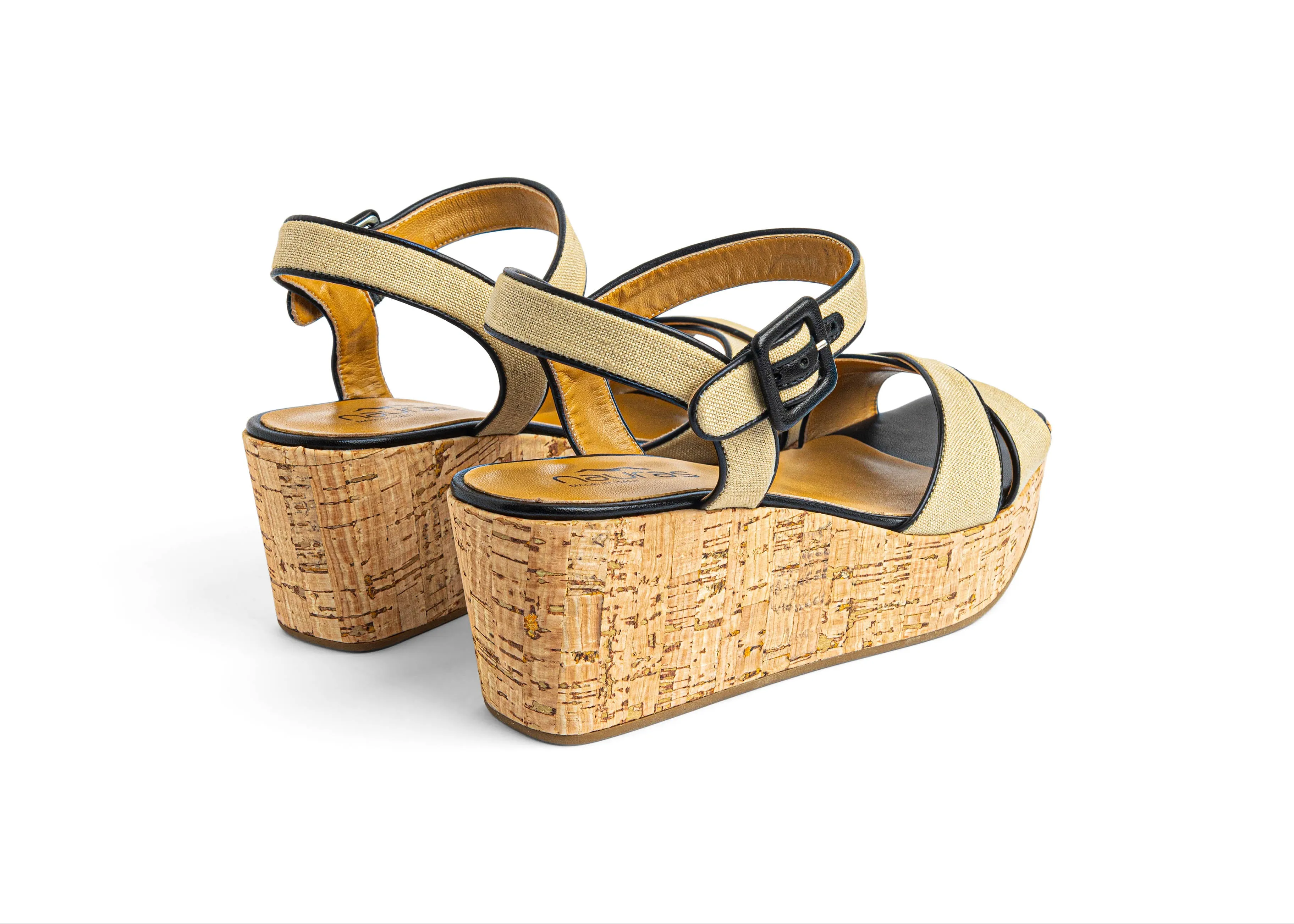 Woman Leather Sandal EFFE1161 Natur