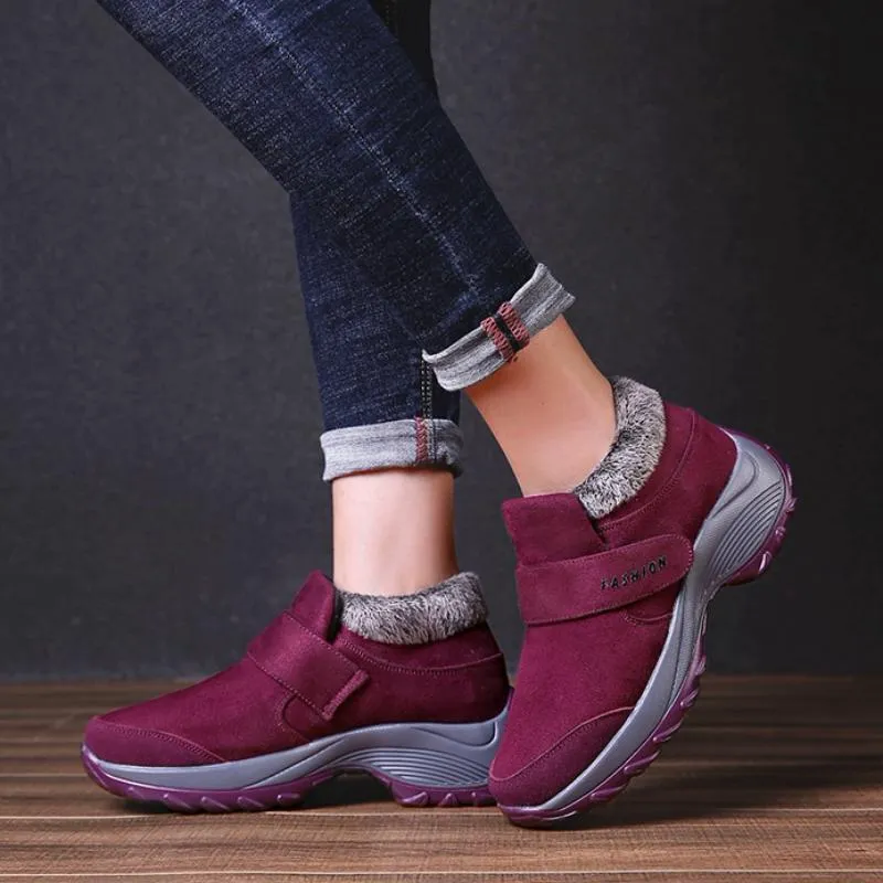 Women's Winter Warm Ankle Boots With Fluff