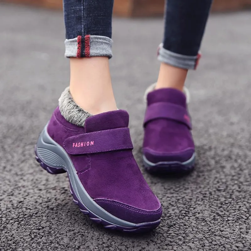 Women's Winter Warm Ankle Boots With Fluff