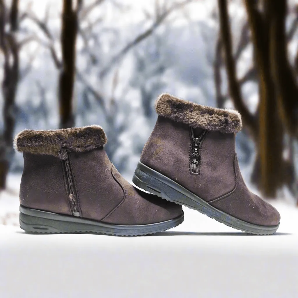 Women's Winter Warm Zipper Ankle Boots - 2029