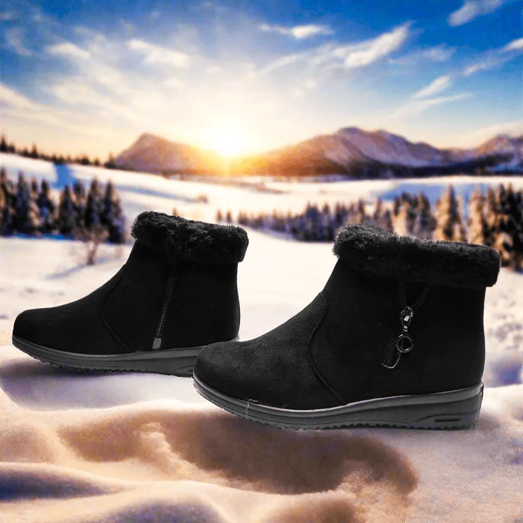 Women's Winter Warm Zipper Ankle Boots - 2029